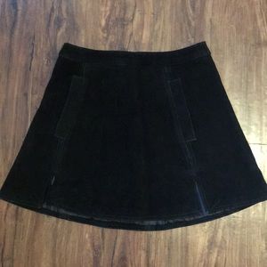Understated Leather High Waist Skirt